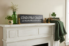 Load image into Gallery viewer, Céad Míle Fáilte Wooden Welcome Sign, Irish Home Decor