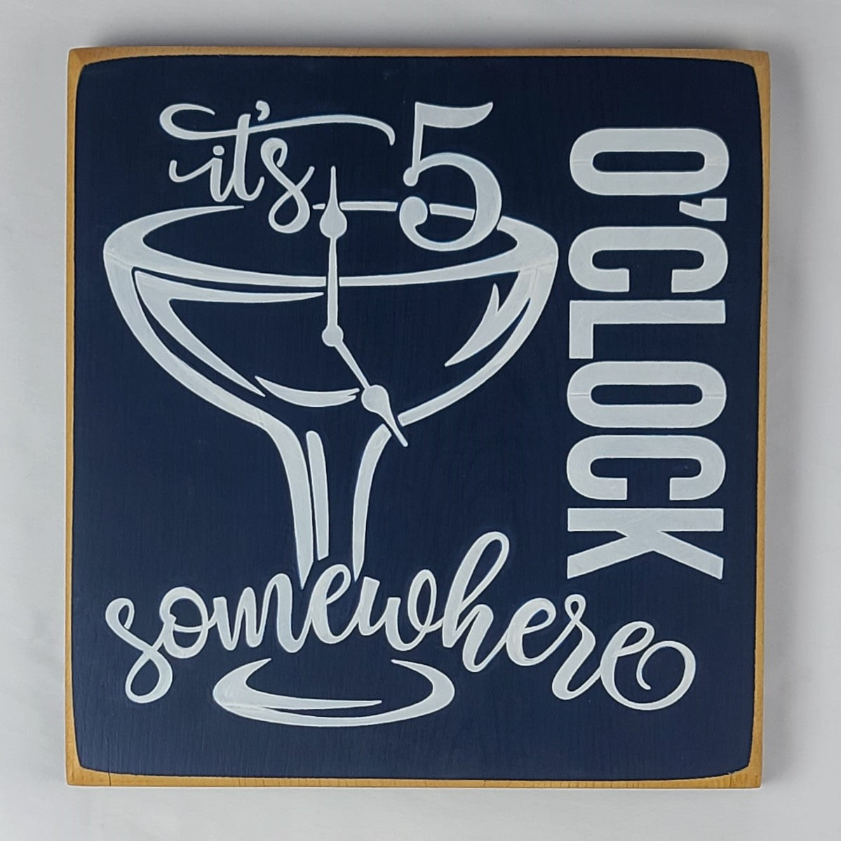 thumbnail image 2 of Perfect For Your Man Cave: 'It's 5 O'Clock Somewhere' Vinyl Wall Decal Quote By Oracal 2 of 5