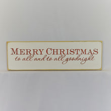 Load image into Gallery viewer, Merry Christmas To All Wood Sign, Holiday Wall Decor