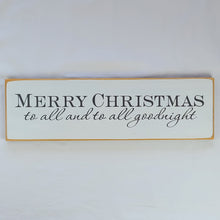 Load image into Gallery viewer, Merry Christmas To All Wood Sign, Holiday Wall Decor