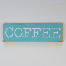 Load image into Gallery viewer, Coffee Wood Sign Neat Typography