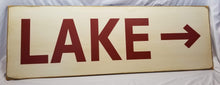 Load image into Gallery viewer, Lake with Arrow Sign Large