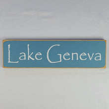 Load image into Gallery viewer, Lake Geneva City and Lake Sign
