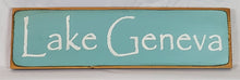 Load image into Gallery viewer, Lake Geneva City and Lake Sign