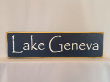 Load image into Gallery viewer, Lake Geneva City and Lake Sign