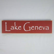 Load image into Gallery viewer, Lake Geneva City and Lake Sign