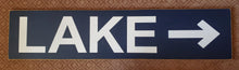 Load image into Gallery viewer, Lake with Arrow Sign Large