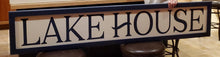Load image into Gallery viewer, Lakehouse Six Foot Long Wooden Lake Sign