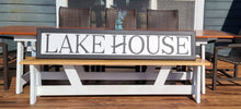 Load image into Gallery viewer, Lakehouse Six Foot Long Wooden Lake Sign
