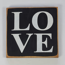 Load image into Gallery viewer, Love Square Wooden Sign Medium Size