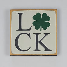 Load image into Gallery viewer, Luck Mini Wooden Irish Painted Sign