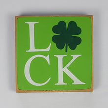 Load image into Gallery viewer, Luck Mini Wooden Irish Painted Sign