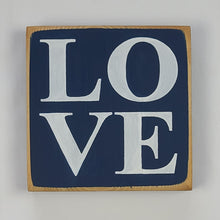 Load image into Gallery viewer, Square Love Wood Sign Mini Small