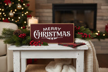 Load image into Gallery viewer, Merry Christmas Wooden Sign
