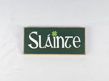Load image into Gallery viewer, Sláinte Hand-Painted Irish Wooden Sign | Irish Bar &amp; Home Décor
