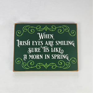 When irish Eyes Are Smiling