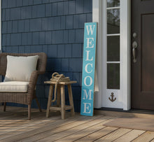 Load image into Gallery viewer, Welcome Vertical Wooden Sign
