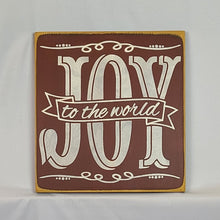 Load image into Gallery viewer, Joy to the World Vintage Christmas Sign

