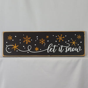 Let it Snow Wooden Sign
