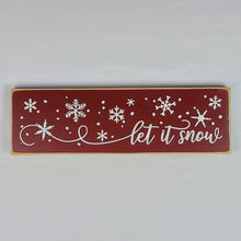Load image into Gallery viewer, Let it Snow Wooden Sign
