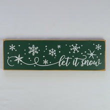 Load image into Gallery viewer, Let it Snow Wooden Sign
