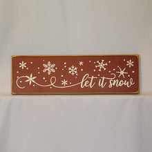 Load image into Gallery viewer, Let it Snow Wooden Sign
