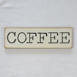 Coffee Wooden painted sign