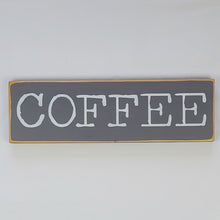 Load image into Gallery viewer, Coffee Wooden painted sign
