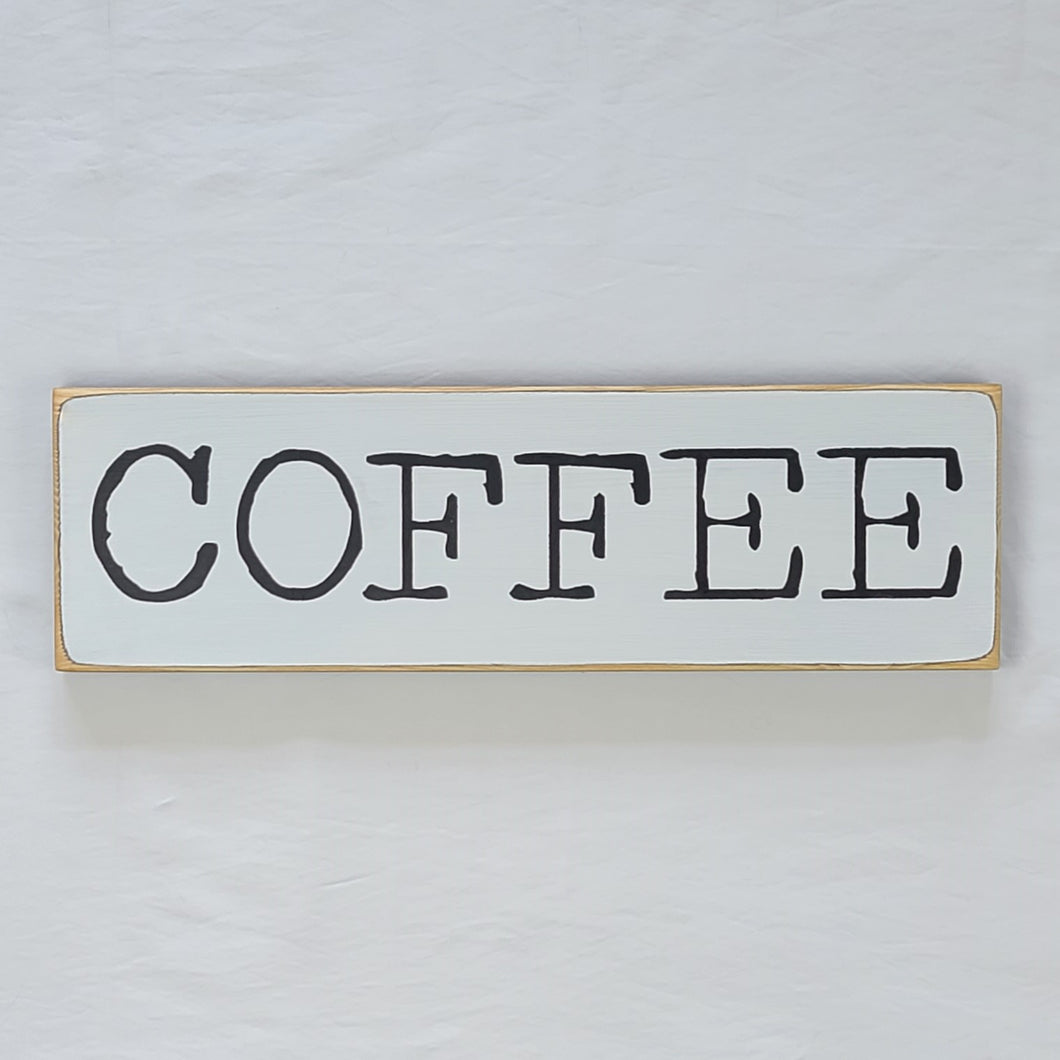 Coffee Wooden painted sign