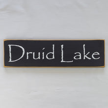 Load image into Gallery viewer, Druid Lake Decorative Wooden sign
