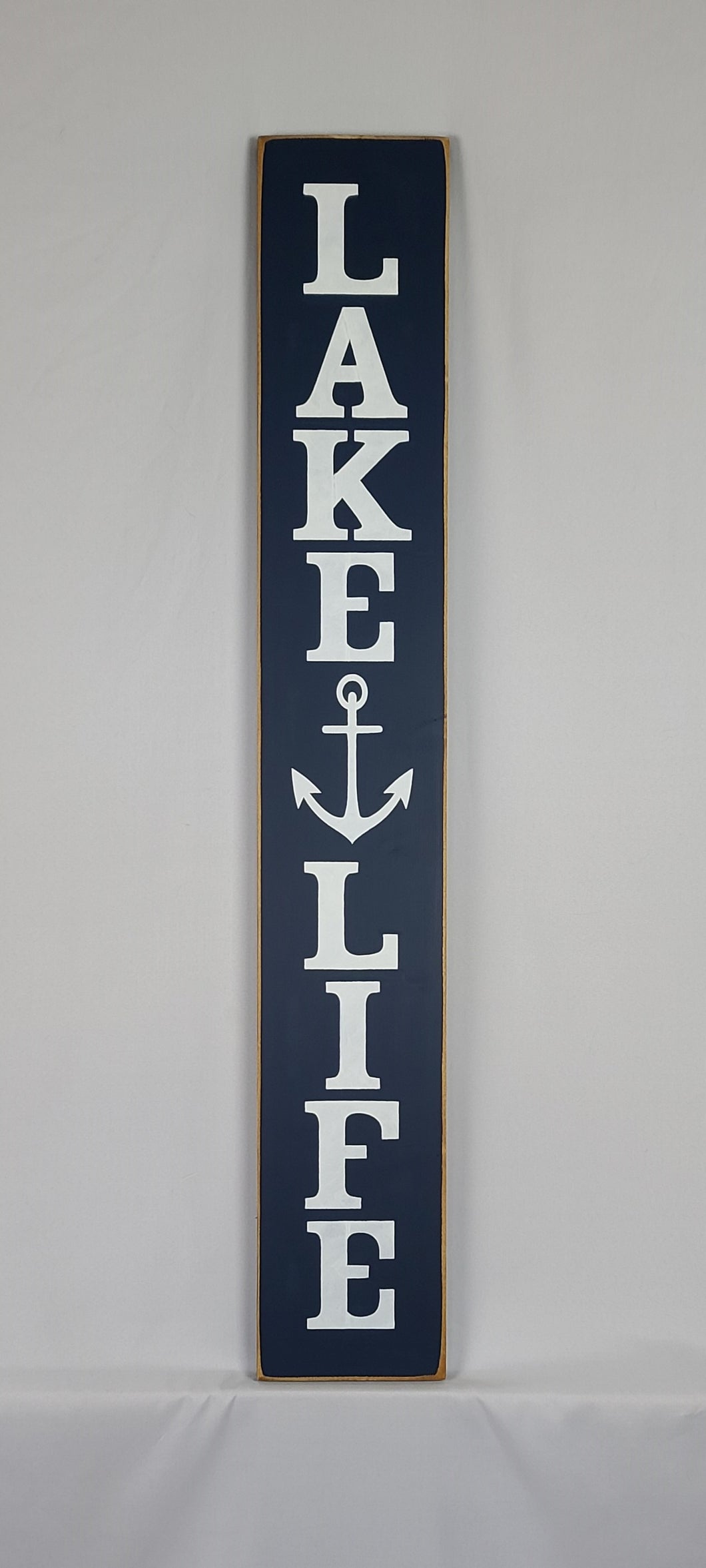 Lake Life Vertical Wooden Sign