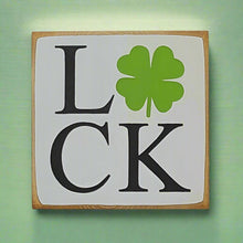 Load image into Gallery viewer, Luck Mini Wooden Irish Painted Sign
